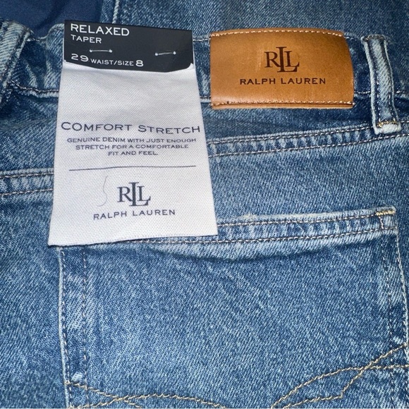 Lauren Ralph Lauren Relaxed Taper Jeans size 8 - Picture 8 of 9